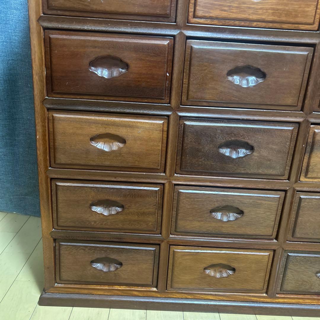 和チェスト 引き出し3列6段18杯　木組み　釘未使用 アンティークチェスト