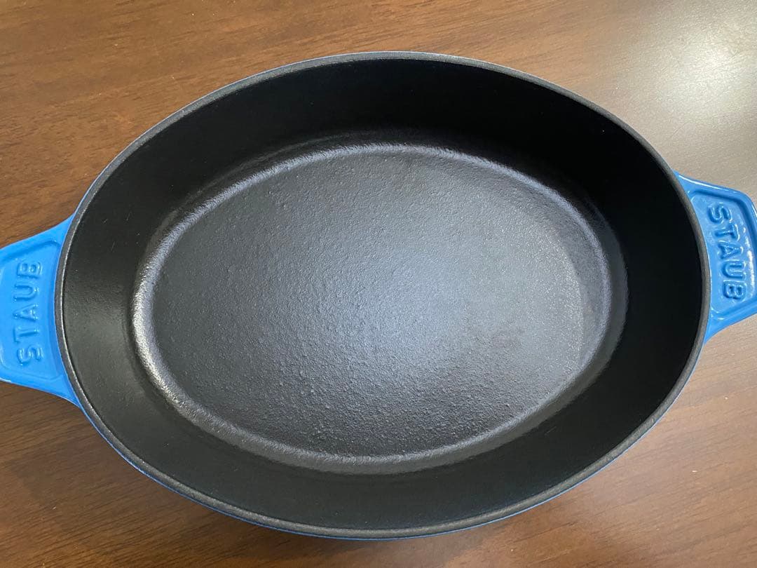 希少】ストウブ 40周年限定色 サックスブルー オーバルホットプレート