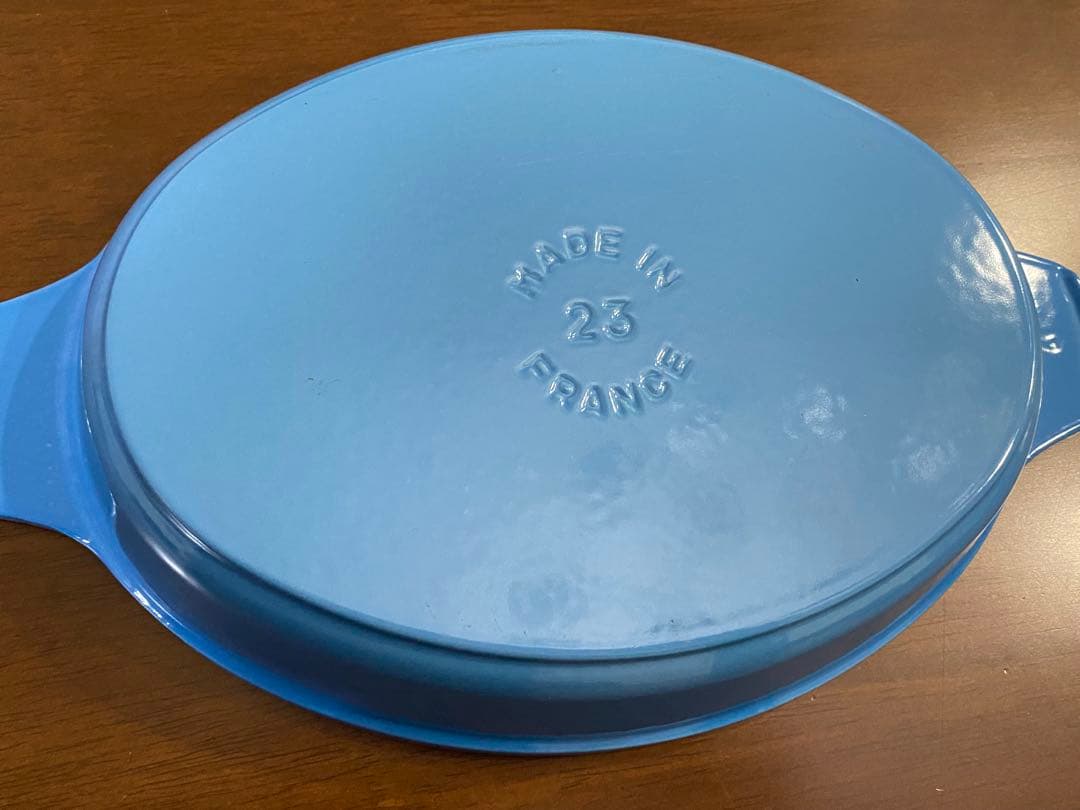 希少】ストウブ 40周年限定色 サックスブルー オーバルホットプレート