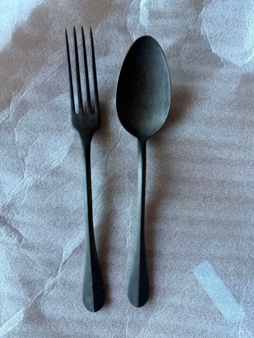 北村栄太　新品未使用　カトラリーセット フォーク×1、スプーン×1