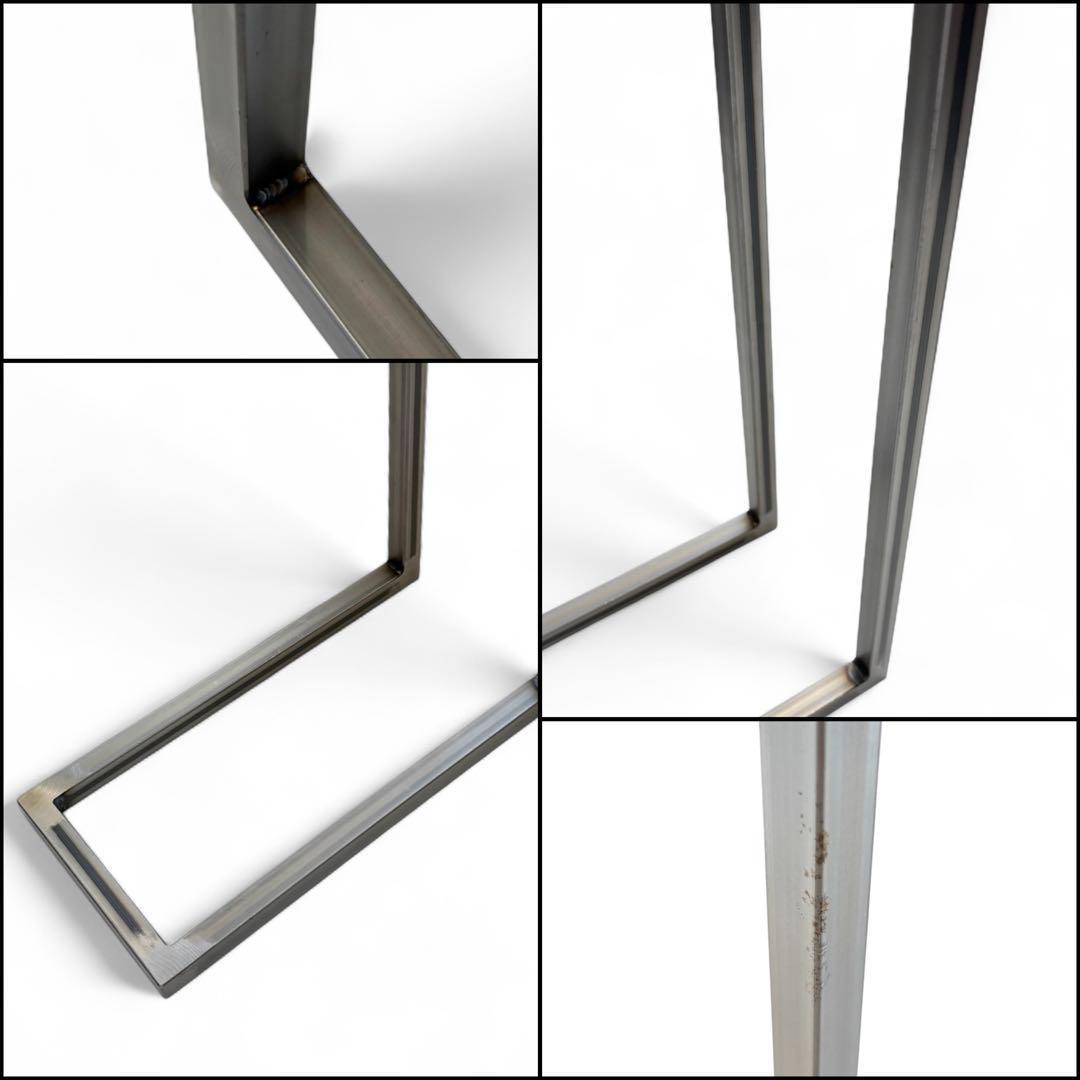 サイドテーブル アイアン 無垢材 木製 一枚板 コの字 おしゃれ ベッド 北欧