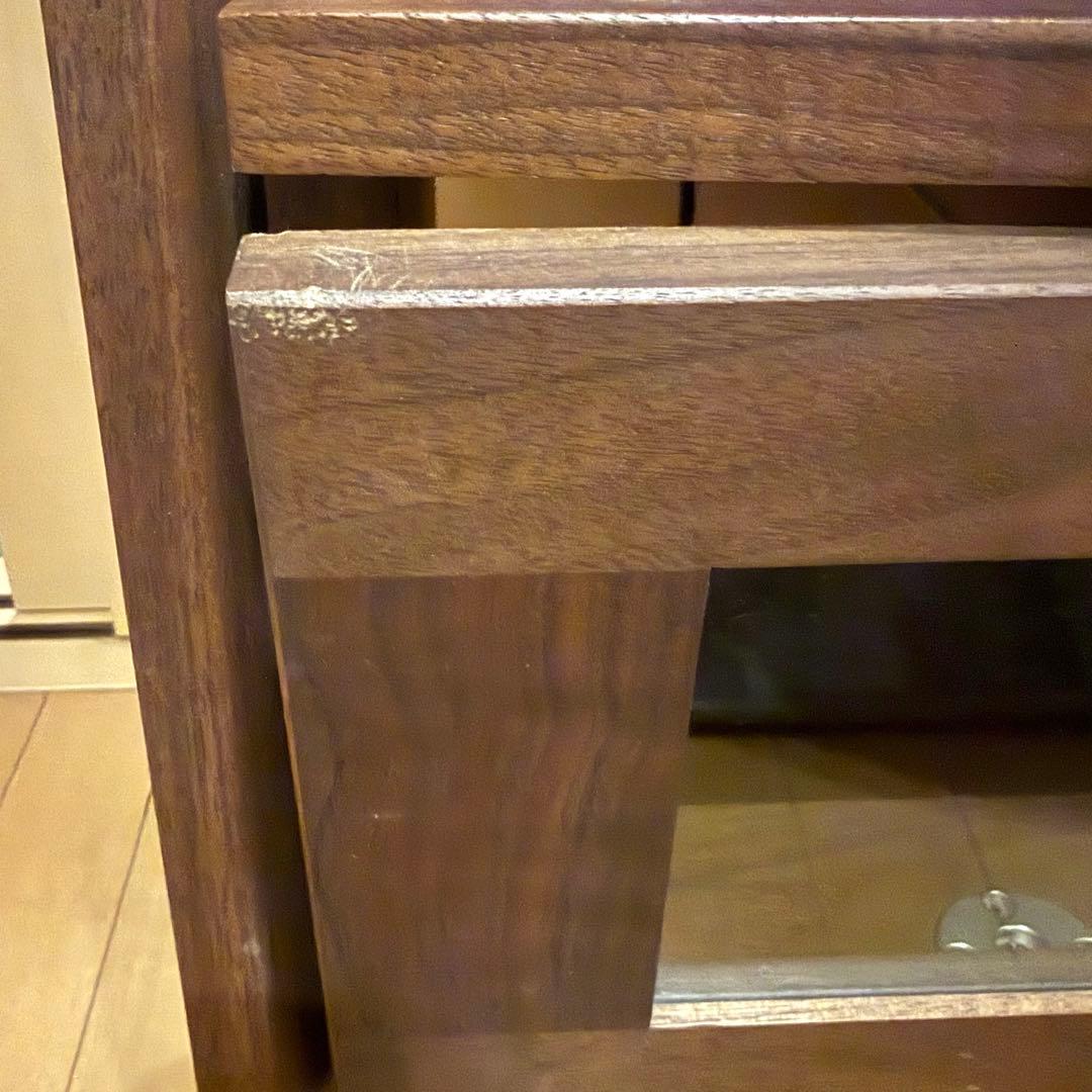 マルヨシ民芸 ディープ 135 テレビボード 飾り棚 ウォールナット 壁面収納