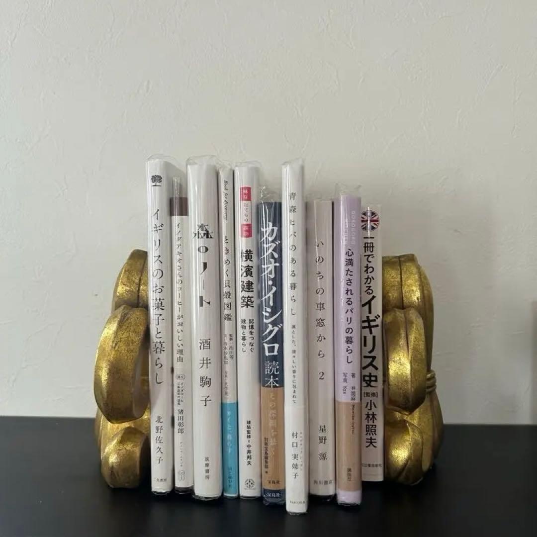 フルールドリス　ユリの紋章　ブックエンド　ブックスタンド　ビンテージ