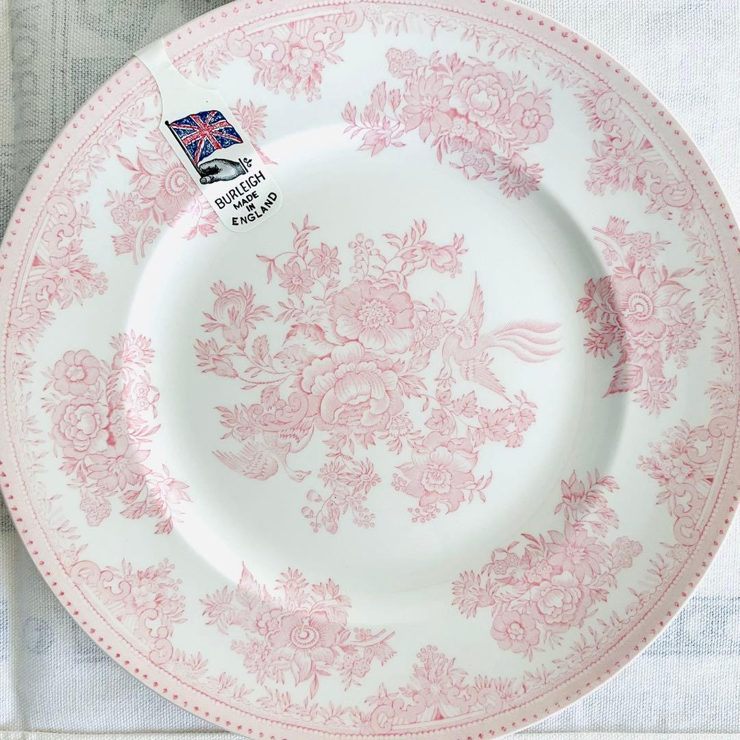 ☆バーレイ☆新品 ピンク・アジアティックフェザンツ プレートM 4枚セット