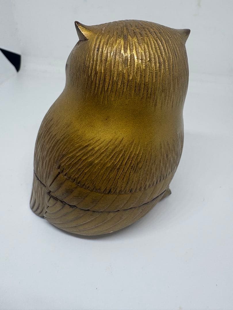 讃岐名工　篠原如雪作ふくろう香合