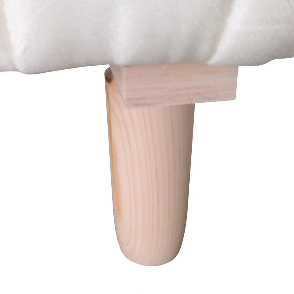 良い通気性 脚付きマットレス　ボンネルコイル　ポケットコイル ベージュ