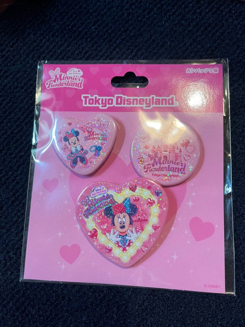新品ディズニーパルパル ミニー カンバッジ ピンバッジ トート