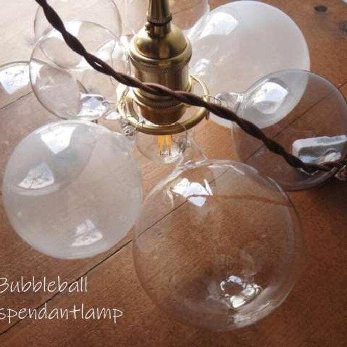 バブルペンダントランプモノトーンバブルガラスペンダントライトバブルシャンデリア