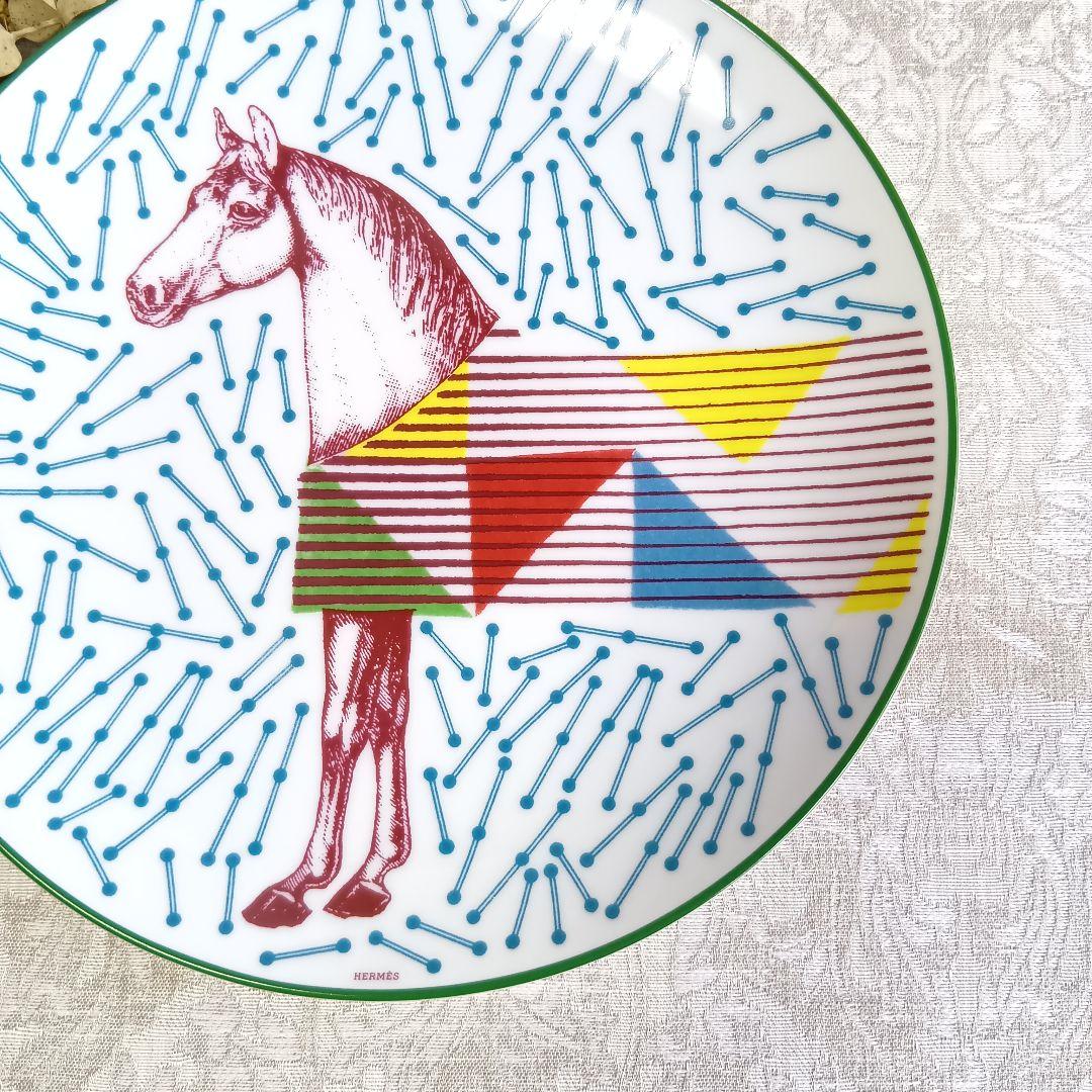 エルメス HERMES イポモビル プレート 皿 21.5cm 未使用