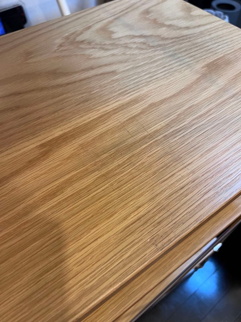 【直接引渡】無印　ステンレスユニットシェルフ　ワイド　中　120cm オーク材