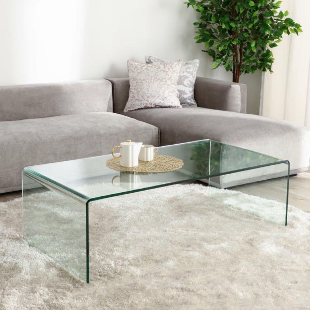 オールガラステーブル　大塚家具