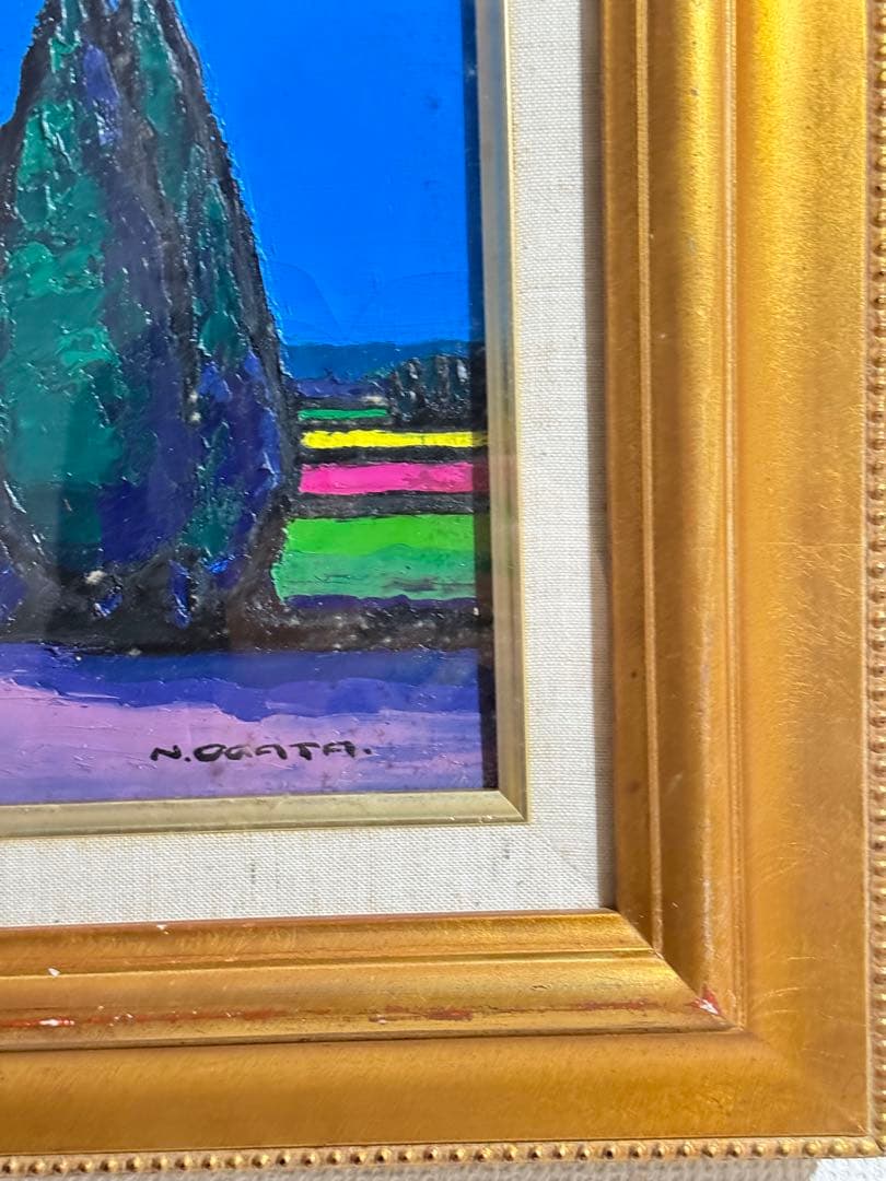 時代物　小県ニ一【風景画】1977肉筆油彩画