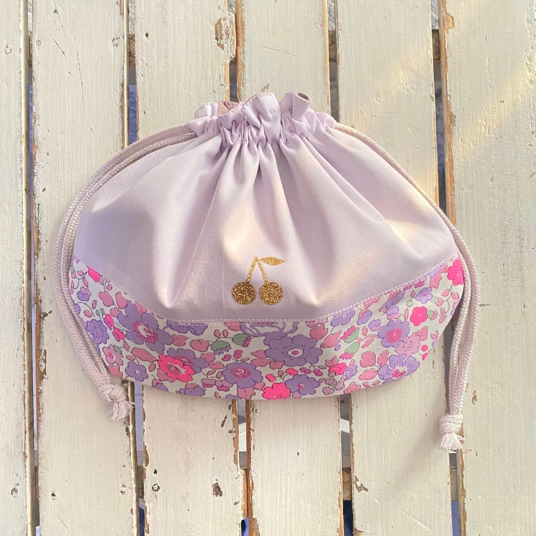 yoko.i様⭐︎リバティプリント使用×さくらんぼワッペン入園入学 確認