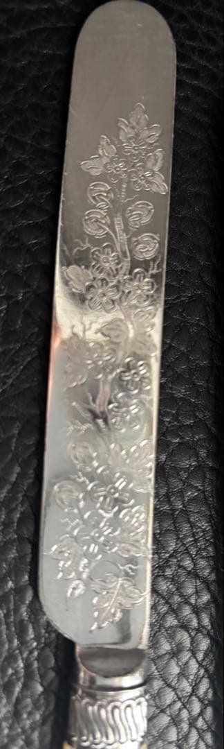 マッピンウエッブ　シルバー　白蝶貝　デザートフォークとナイフセット5組10本