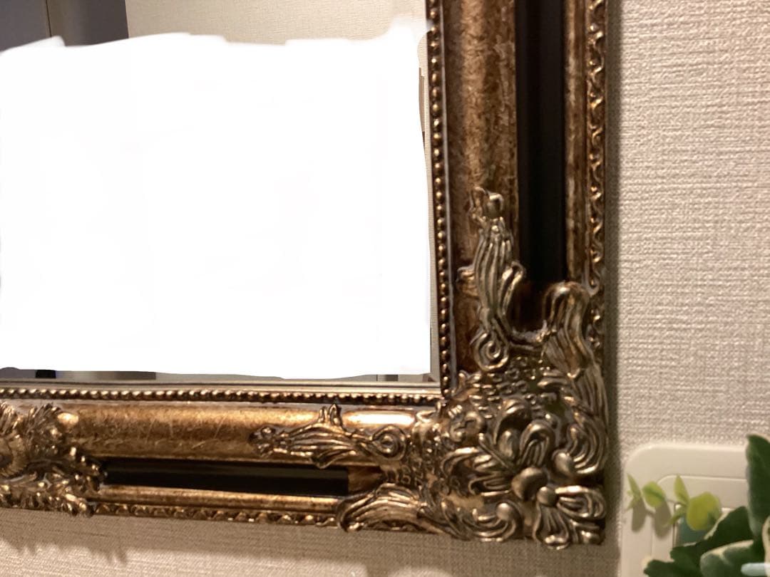 クラシック装飾　壁掛け鏡　62✖️82 大きめ　縦・横両用