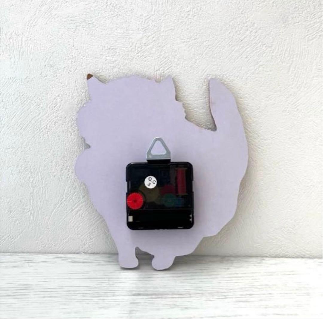 新品　松尾ミユキ　ダイカット クロック　elliot 猫　ねこ　ネコ　キャット