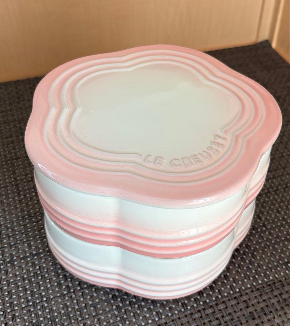 ちい ルクルーゼ スタッキングラムカン フルール パウダーピンク 未使用