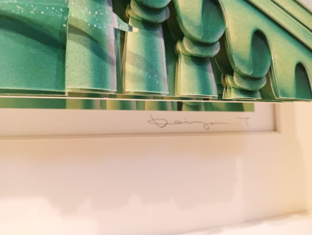 ☆飛び出す絵画　3D大作　塚本馨三　ベネチア　ディズニー　ティンカーベル　真作