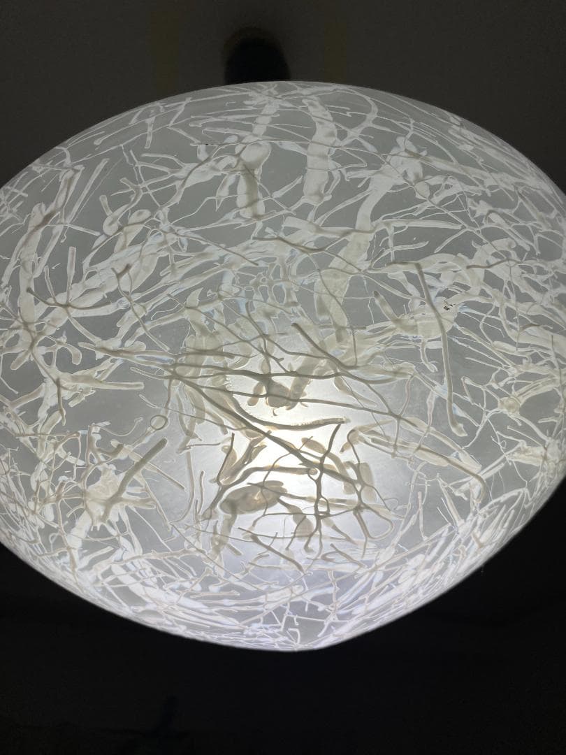 ヴィンテージ　ランプシェード　手吹ガラス