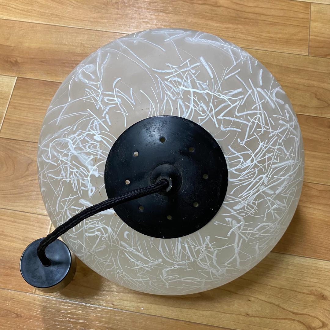 ヴィンテージ　ランプシェード　手吹ガラス