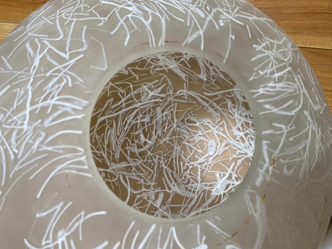 ヴィンテージ　ランプシェード　手吹ガラス