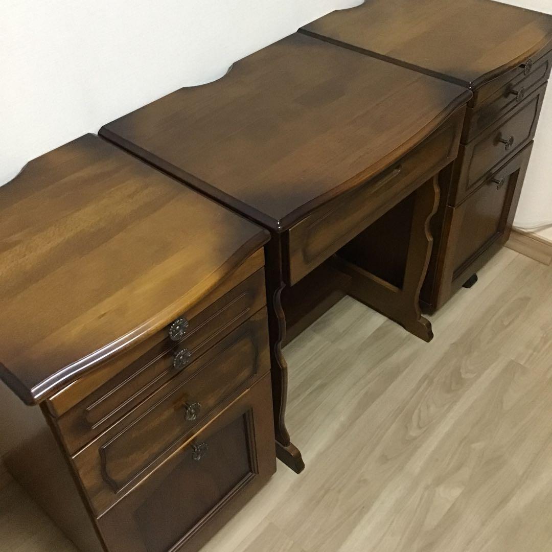 karimoku カリモクコロニアル パソコンデスク 書斎机