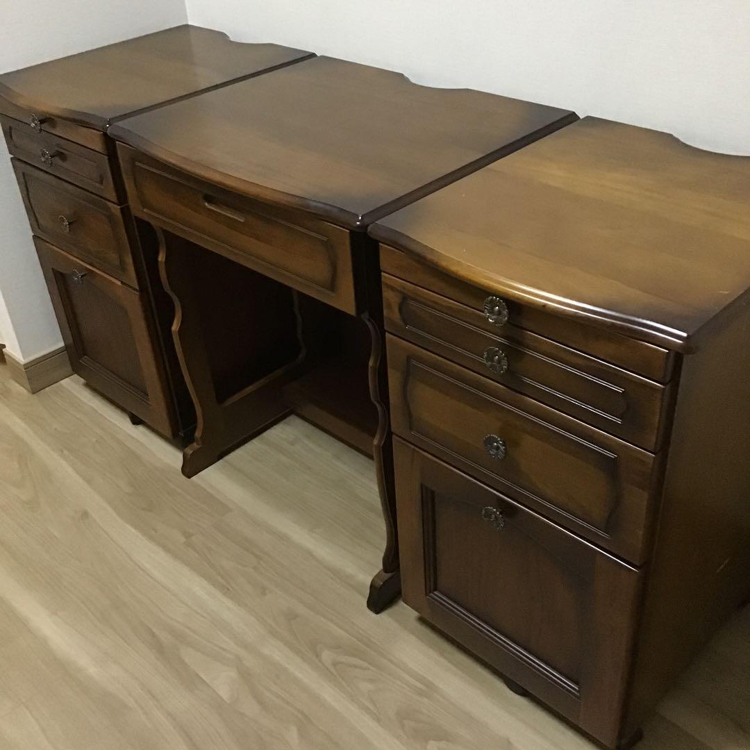 karimoku カリモクコロニアル パソコンデスク 書斎机