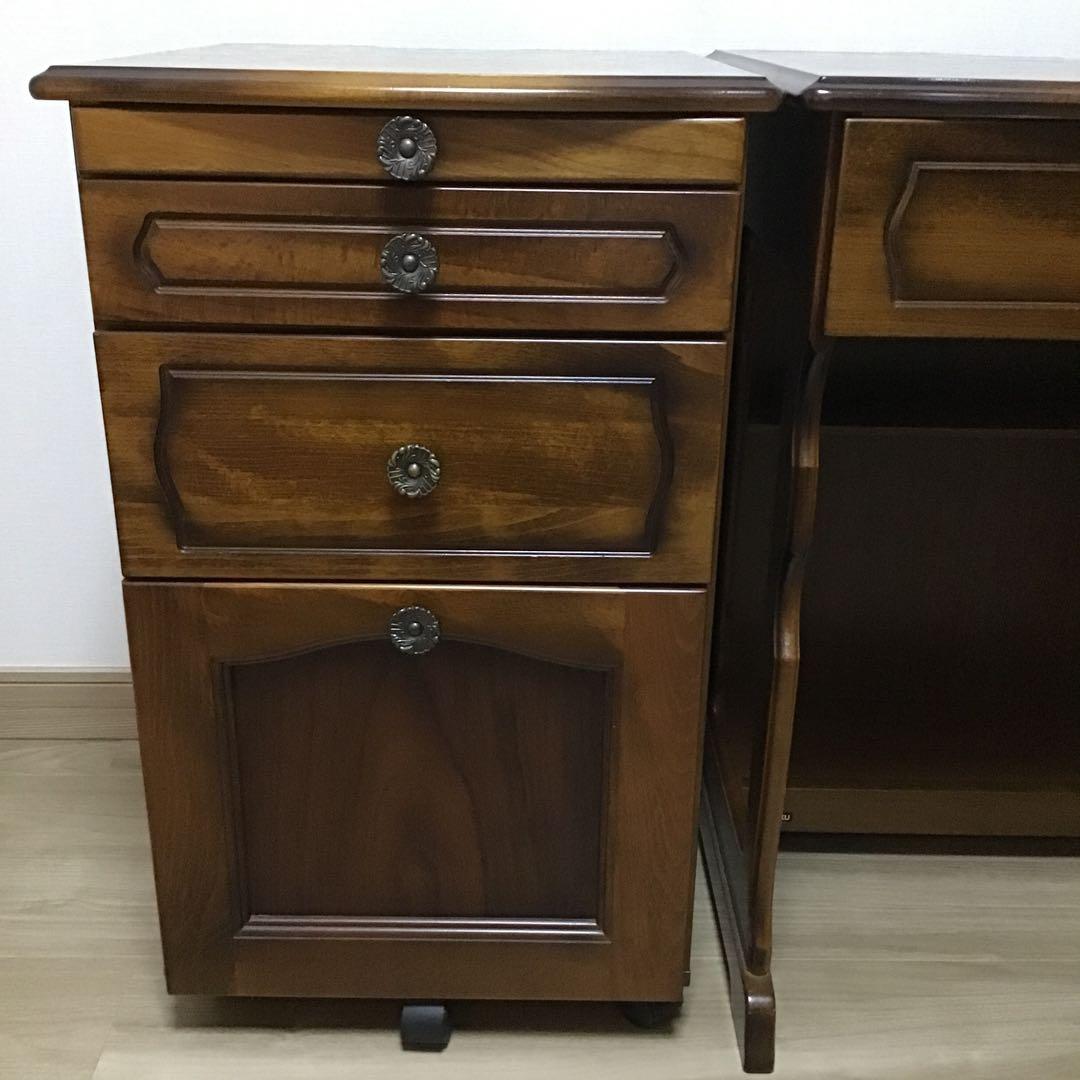 karimoku カリモクコロニアル パソコンデスク 書斎机