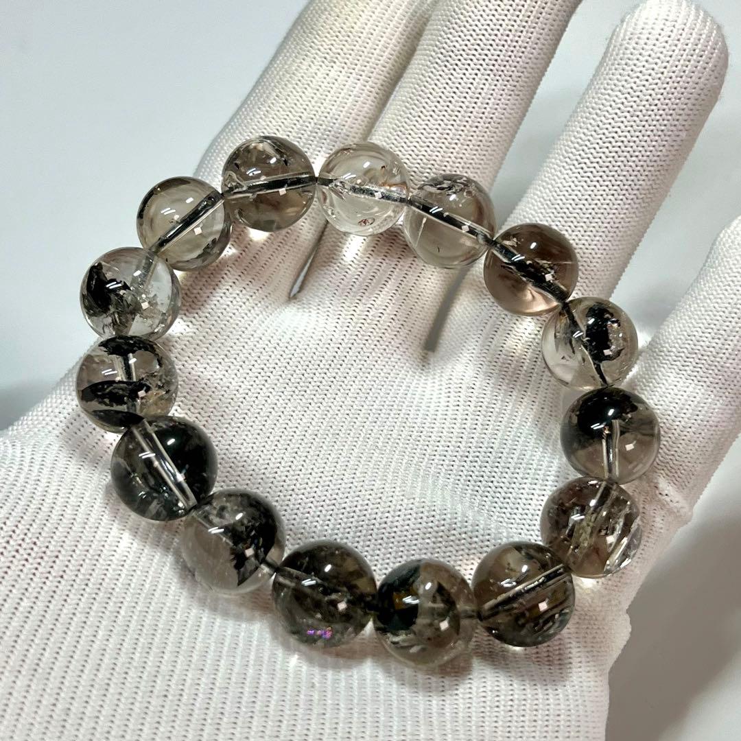 高品質　ハーキマーダイヤモンドブレスレット　透明感きれい　5