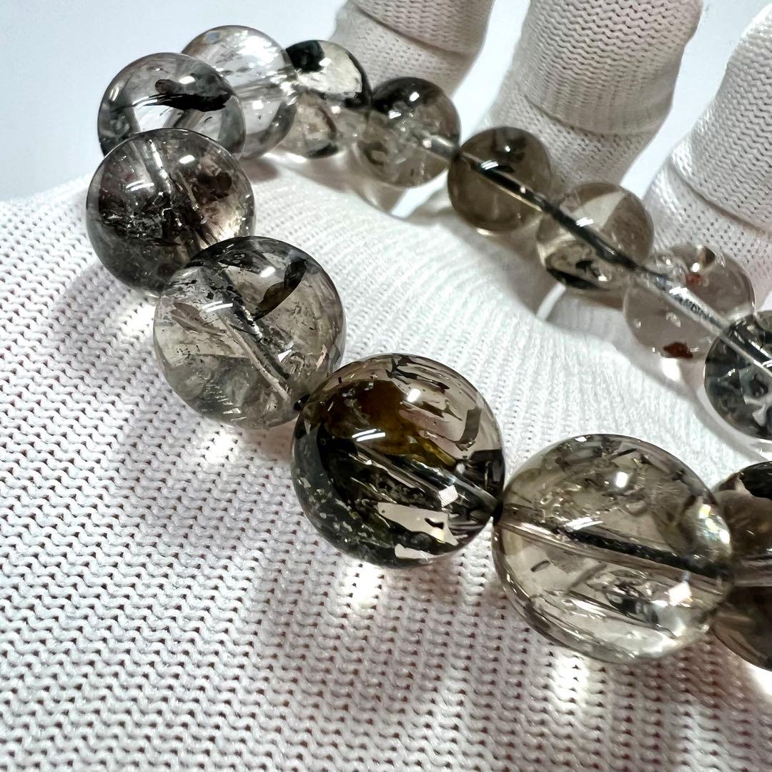 高品質　ハーキマーダイヤモンドブレスレット　透明感きれい　5