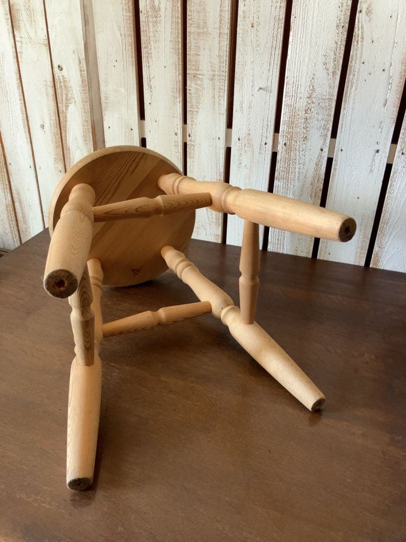 ヴィンテージ　フランス　蚤の市　ナチュラル　スツール