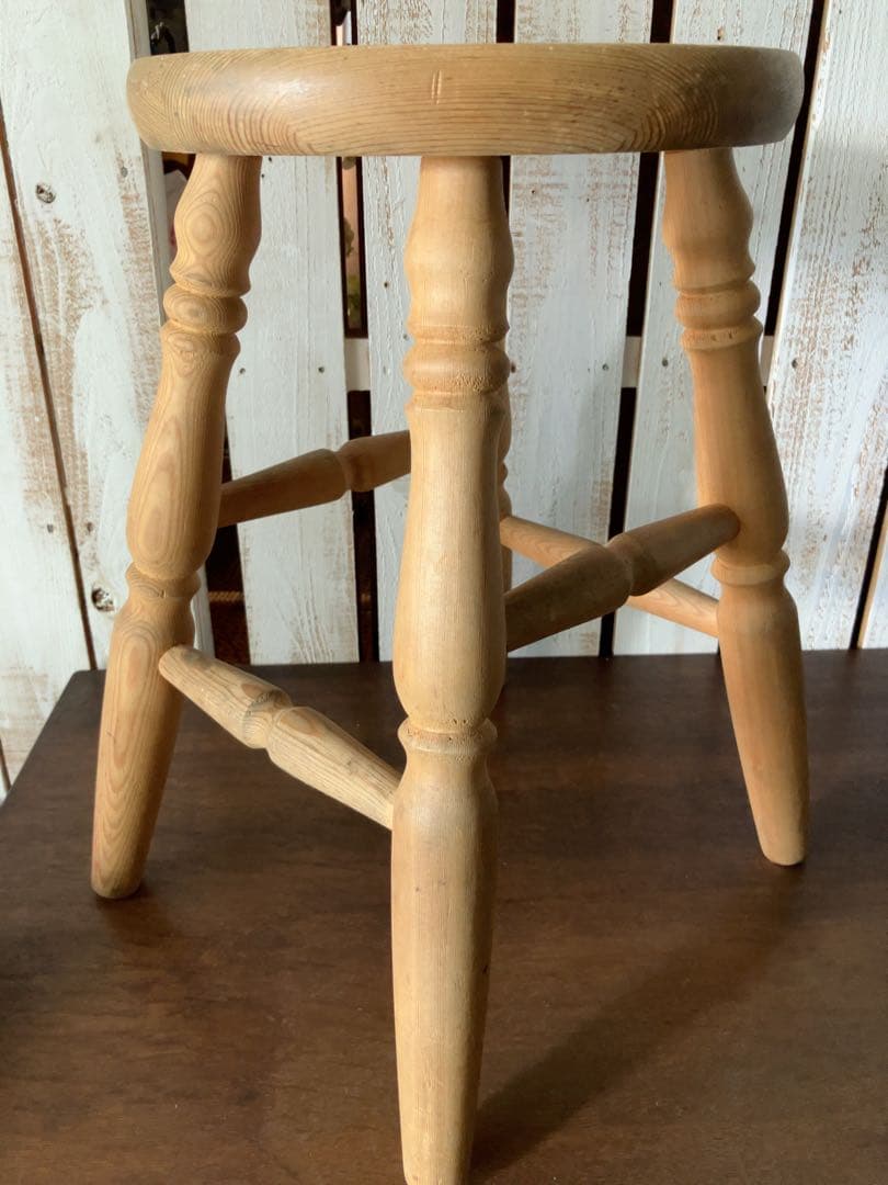ヴィンテージ　フランス　蚤の市　ナチュラル　スツール