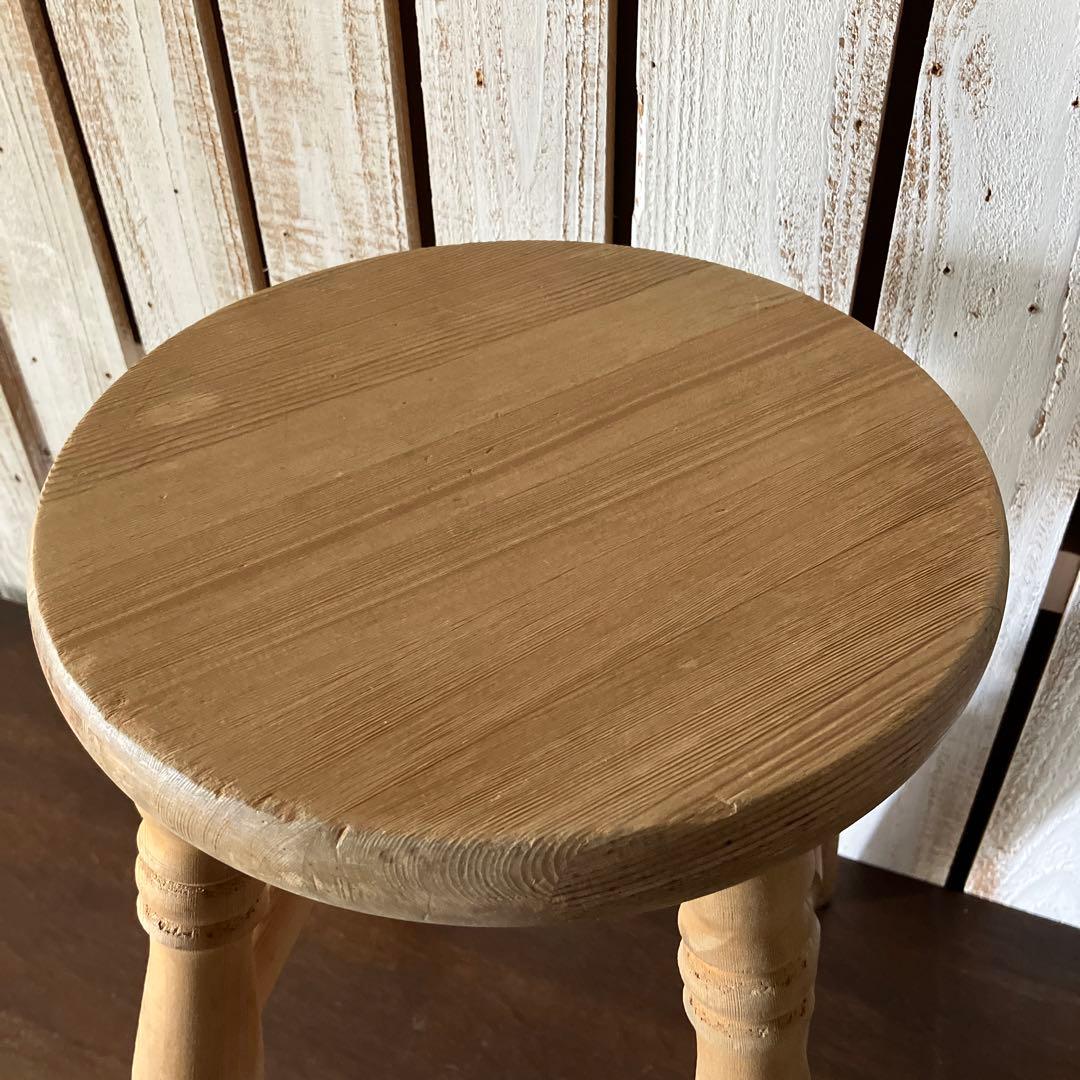 ヴィンテージ　フランス　蚤の市　ナチュラル　スツール