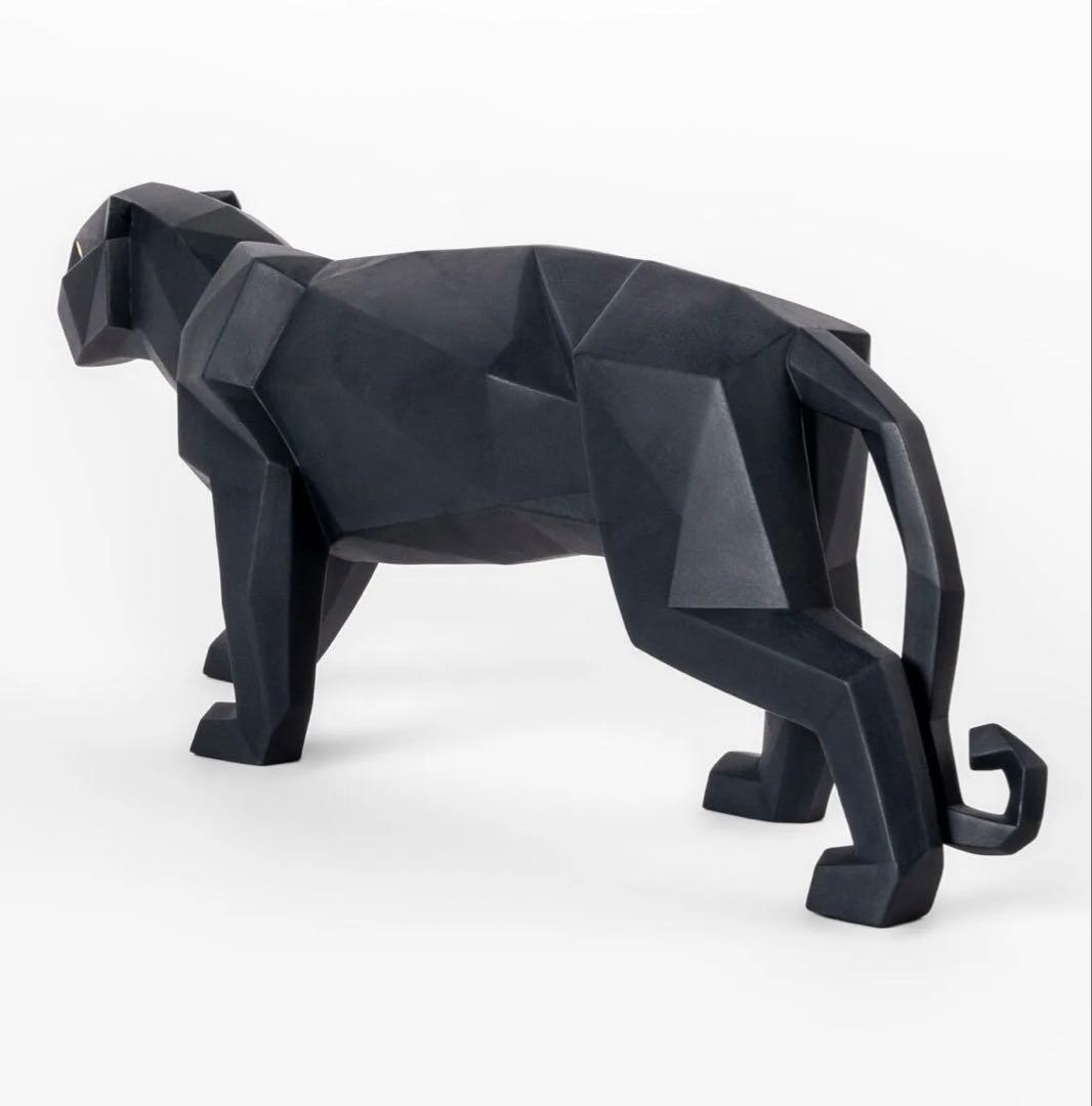 新品☆リヤドロ パンサー Origami 黒ヒョウ ジャガー ブラック