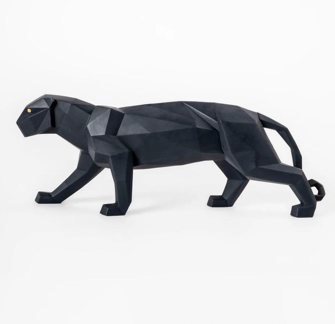 新品☆リヤドロ パンサー Origami 黒ヒョウ ジャガー ブラック