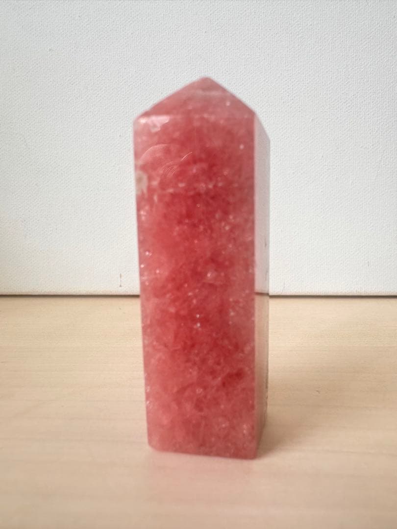 高品質　インカローズ　ロードクロサイト　タワー　四角柱