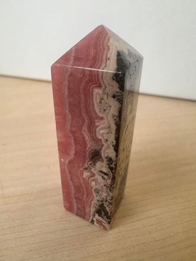 高品質　インカローズ　ロードクロサイト　タワー　四角柱