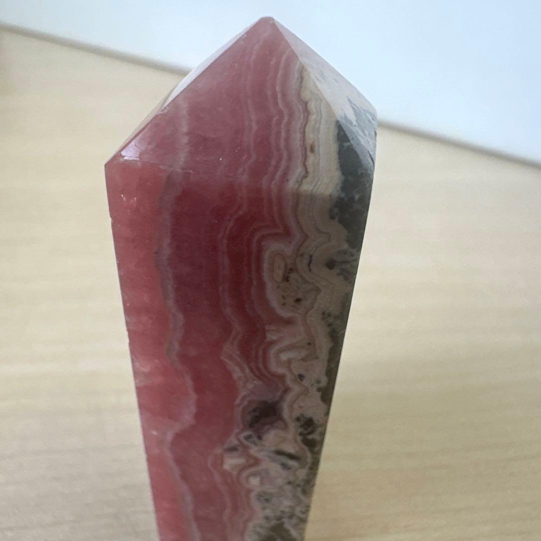 高品質　インカローズ　ロードクロサイト　タワー　四角柱