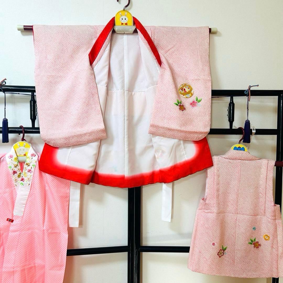 No.8 七五三　3歳　　正絹被布フルセット