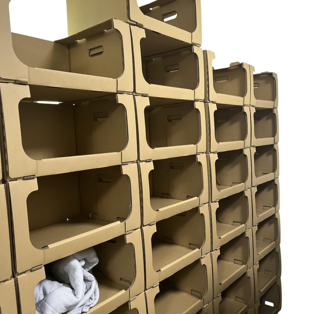 【20枚】レンゴーダンボール棚大 収納ボックス ピッキングボックス スタッキング