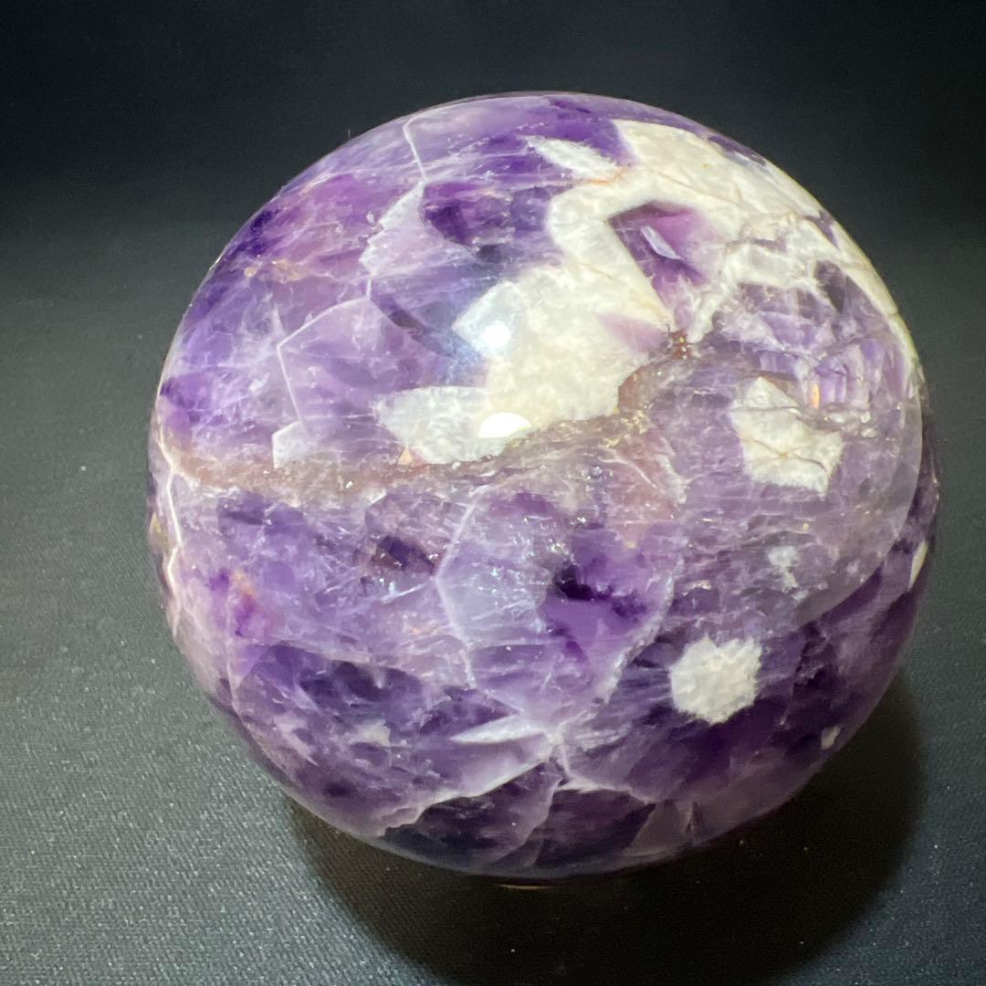 【希少・共生】アメジスト 丸玉 1.1kg 直径93mm スフィア 原石