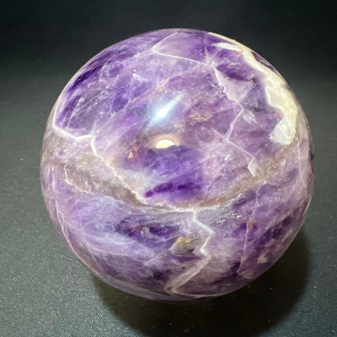 【希少・共生】アメジスト 丸玉 1.1kg 直径93mm スフィア 原石