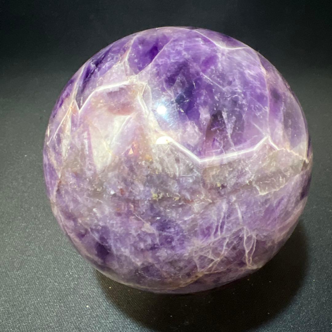 【希少・共生】アメジスト 丸玉 1.1kg 直径93mm スフィア 原石