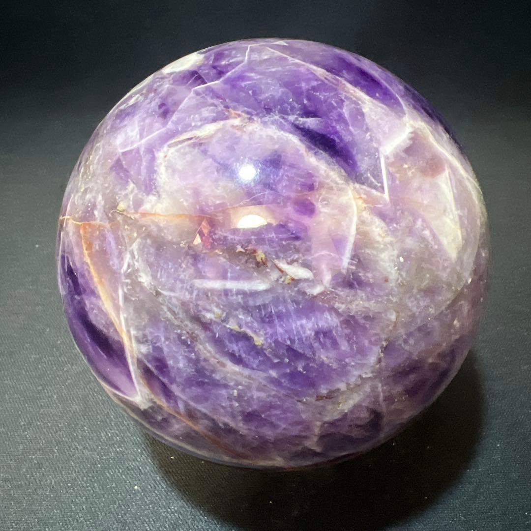 【希少・共生】アメジスト 丸玉 1.1kg 直径93mm スフィア 原石