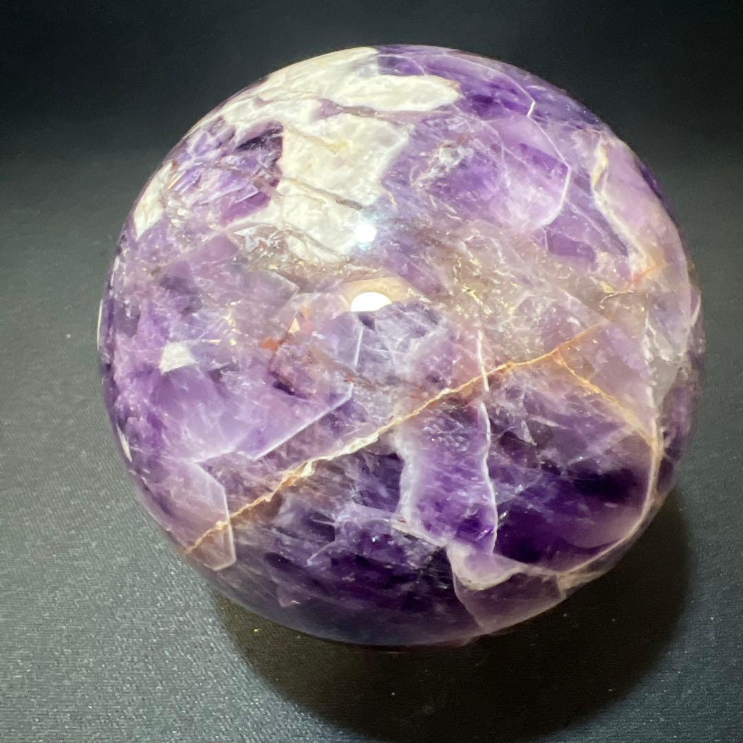 【希少・共生】アメジスト 丸玉 1.1kg 直径93mm スフィア 原石