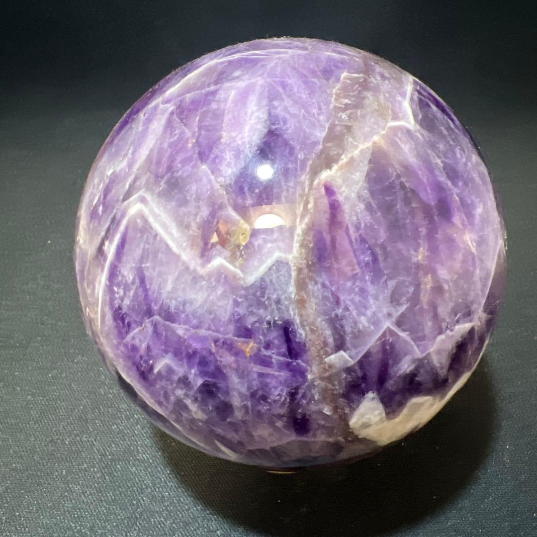 【希少・共生】アメジスト 丸玉 1.1kg 直径93mm スフィア 原石
