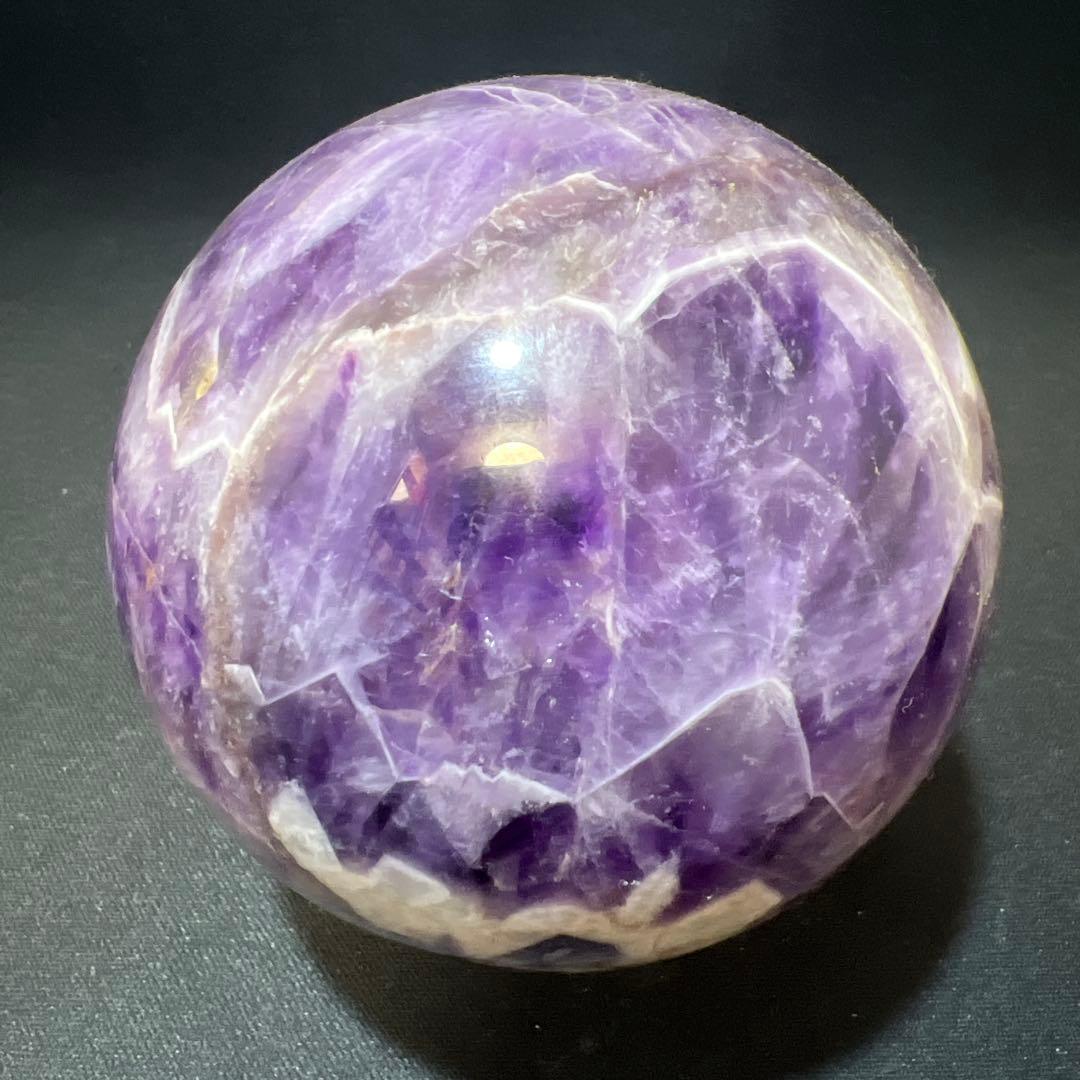 【希少・共生】アメジスト 丸玉 1.1kg 直径93mm スフィア 原石