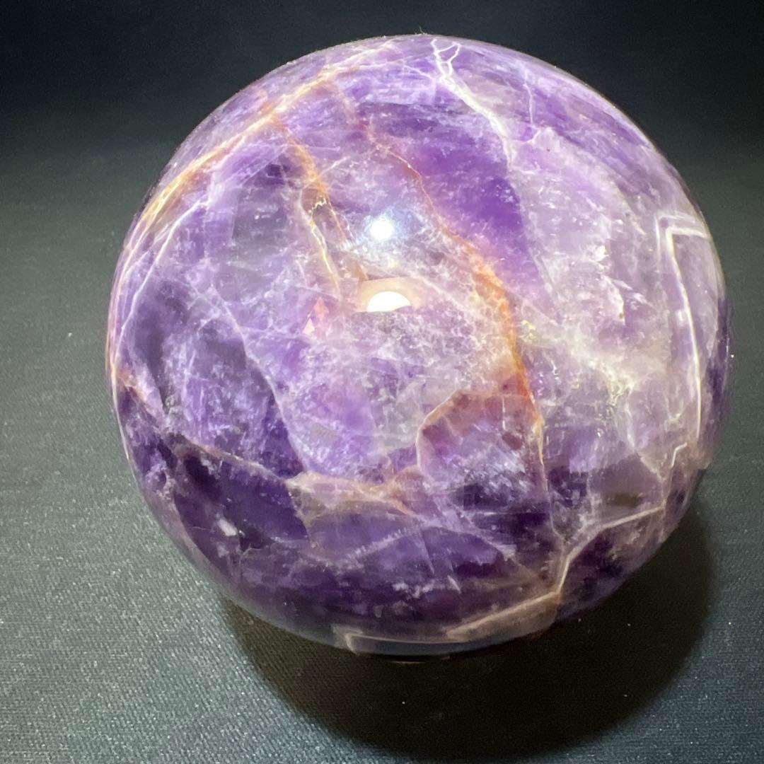 【希少・共生】アメジスト 丸玉 1.1kg 直径93mm スフィア 原石