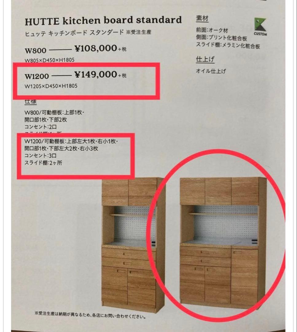 unico HUTTE カップボード