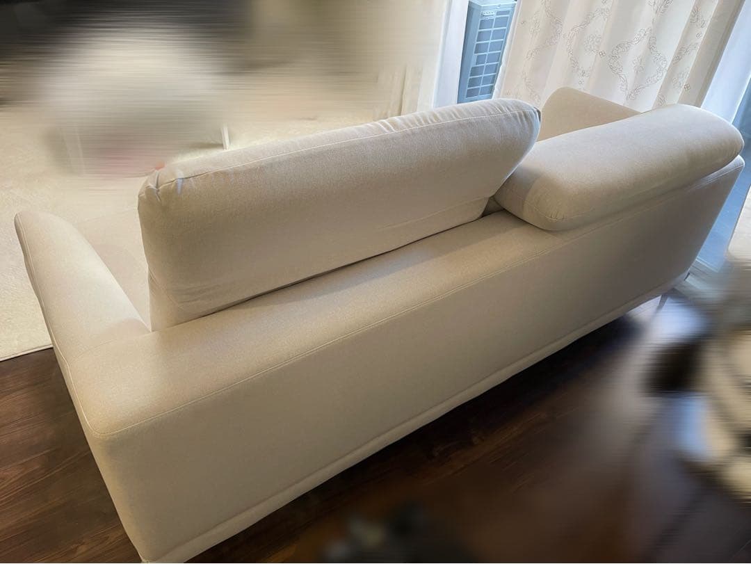 完売品アルモニア リクライニング3人掛ソファLarioホワイト 1月限定